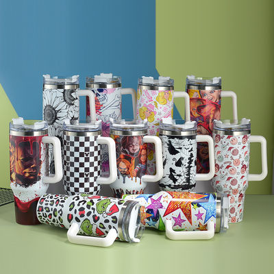 Geschäftsgeschenke 40oz Custom Stanley Edelstahl Reisemug Tumbler mit Griff in jeder Farbe