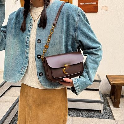 Modische Kamera-Tasche exquisit gestaltete PU-Leder-Schultertasche für den Vintage-Stil