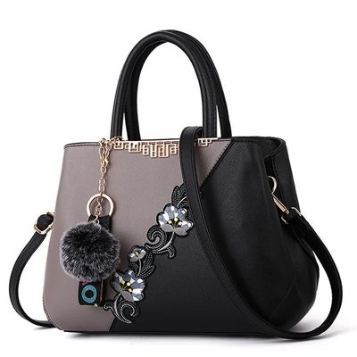 Wasserdichte Elegante Traditionelle chinesische Blumenvase Handtaschen Leder-Tote-Taschen für Frauen