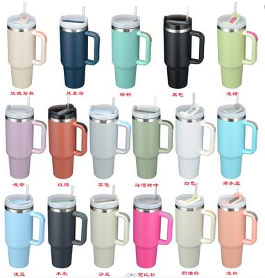 Warme und kalte Getränke Langlebige, verschüttungssichere, Edelstahl-Tumbler-Tasse mit Griff