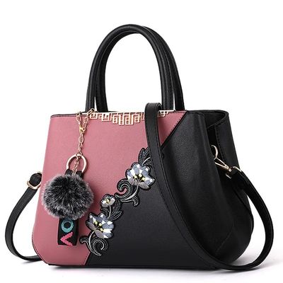 Wasserdichte Elegante Traditionelle chinesische Blumenvase Handtaschen Leder-Tote-Taschen für Frauen