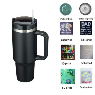 Warme und kalte Getränke Langlebige, verschüttungssichere, Edelstahl-Tumbler-Tasse mit Griff
