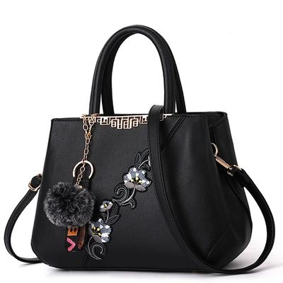 Wasserdichte Elegante Traditionelle chinesische Blumenvase Handtaschen Leder-Tote-Taschen für Frauen