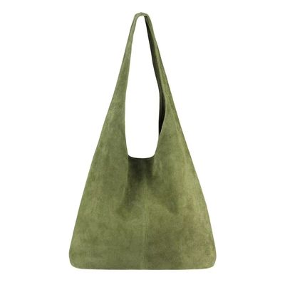 Echtes Suede-Leder Schulterhandtaschen Italienisches Leder für ein exzellentes Handwerk