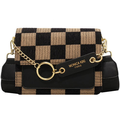 Schulter 2024 Luxus Design Handtasche Schachbrett Mini Stoff Flap Sling Tasche für Frauen