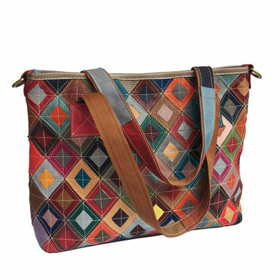 Handtaschen für Damen Handtaschen für Tote-Taschen Designer Vintage-Ledertasche für den Böhmischen Stil