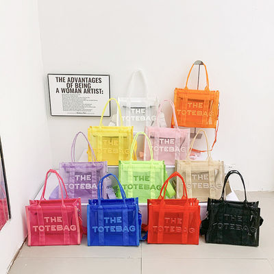 Stylisch für alle Jahreszeiten Klares PVC Transparentes Designer Großkapazität Crossbody Tote Bag