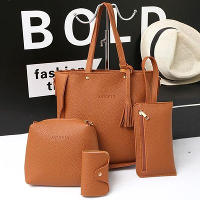 NATIONAL Style Unisex PU Leder Crossbody Tasche mit großer Kapazität und Lychee Muster