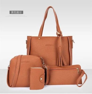 NATIONAL Style Unisex PU Leder Crossbody Tasche mit großer Kapazität und Lychee Muster