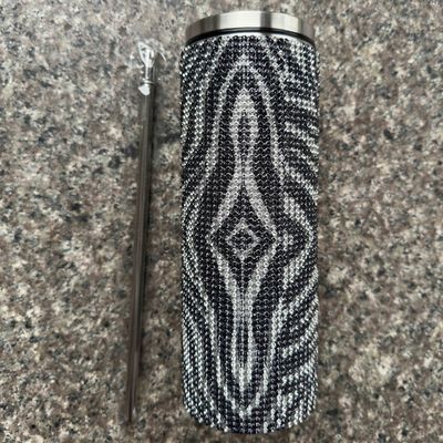 Rhinestone Bling Diamant Glitter Edelstahl Thermal Tumbler großartig für Kaffee Tee Wasser Bier enthält Deckel und Stroh