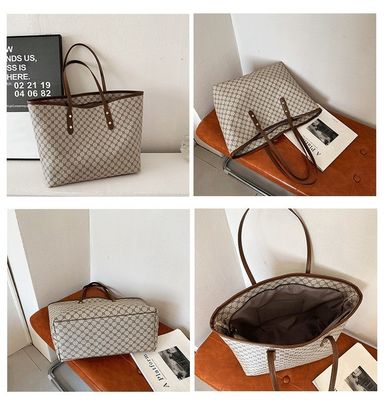 Benutzerdefiniertes Logo akzeptiert Luxus-gedruckte Handtasche Frauen PU Schultertasche Damen-Tote-Tasche LDTC-RTS88