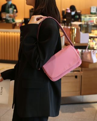 PU-Leder-Polyester Luxus-Großmarken-Schultertaschen für Frauen Handtasche Designer-Tasche
