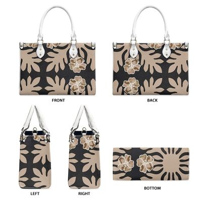 Hawaiische PU-Leder-Geschäftshandtaschen mit individueller Farbe und Vintage-Crossbody-Tasche