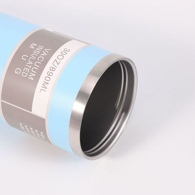 Stroh-Custom-Edelstahl 30oz isolierte Thermos-Tasse zum Kühlen und Heißen von Getränken