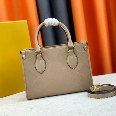 Slip-On-Schließbeutel Damen Handtasche mit echtem Leder und robustem Hartlederdesign