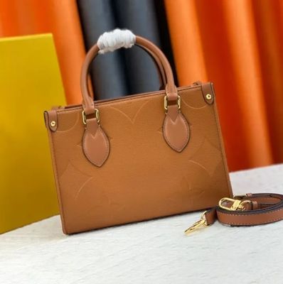Slip-On-Schließbeutel Damen Handtasche mit echtem Leder und robustem Hartlederdesign