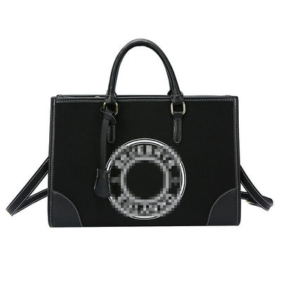 2024 Handtasche aus Leinwand für Damen mit einer großen Handtasche und einem Reißverschluss