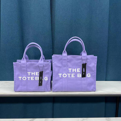 Offene Schließung Große Kapazität Luxus Schulter Leinwand Messenger Handtaschen Tote Tasche für Frauen in 11 Farben