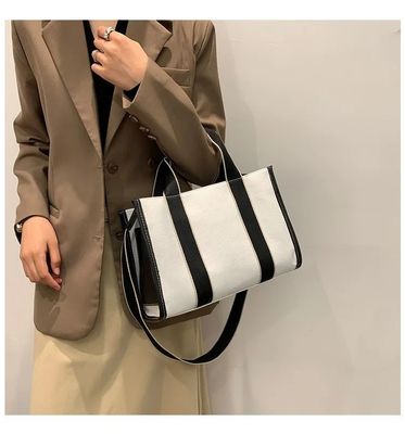 Trend Leinwandtasche Damen Mode Schulter Handtasche Großkapazität Damen Single Schultertasche