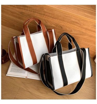 Trend Leinwandtasche Damen Mode Schulter Handtasche Großkapazität Damen Single Schultertasche
