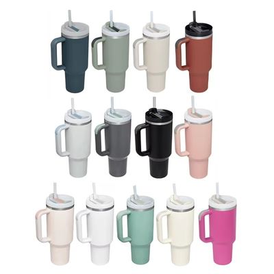 2.0 Beauchy Custom 40oz Edelstahl Vakuum isolierte Reisemug mit Stroh mit Kappe