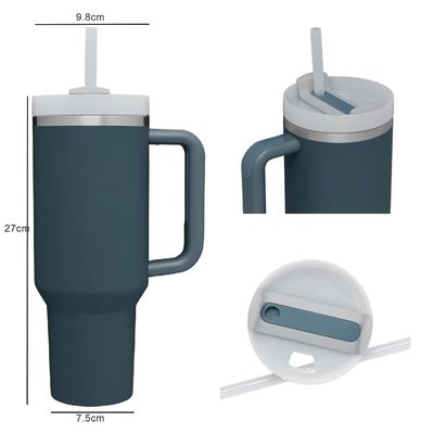 2.0 Beauchy Custom 40oz Edelstahl Vakuum isolierte Reisemug mit Stroh mit Kappe