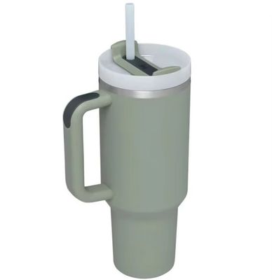 2.0 Beauchy Custom 40oz Edelstahl Vakuum isolierte Reisemug mit Stroh mit Kappe