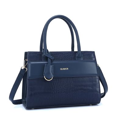 GLAMOR 2024 Damen Taschen Damen Handtasche Set mit geometrischem Muster und PU-Leder