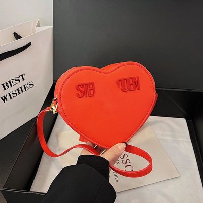 Hauptmaterial PU-Leder Single Handle Frauen Handtaschen für 2024 Valentinstag Geschenk