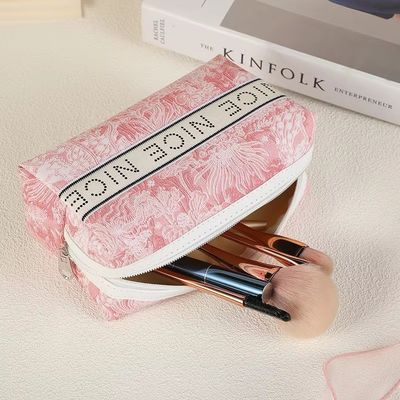 Werkzeuge Aufbewahrung Öko-Börste Make-up-Tasche Brief gedruckte Tasche De Make-up für Frauen Taschen
