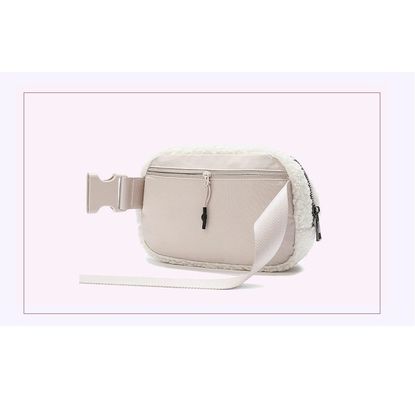 Luxus-Plüsch-Kreuzkörper Fanny-Pack Taschen Modische Handtasche Briefmuster