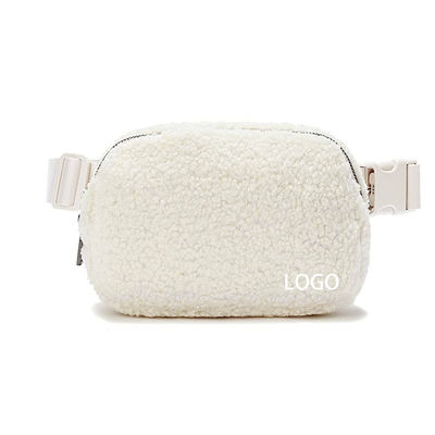 Luxus-Plüsch-Kreuzkörper Fanny-Pack Taschen Modische Handtasche Briefmuster