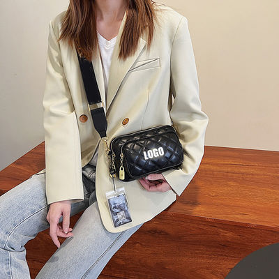 Sommer-Diamond-Multi-Pocket-Schultertasche mit Bewegungserkennung und hoher Kapazität