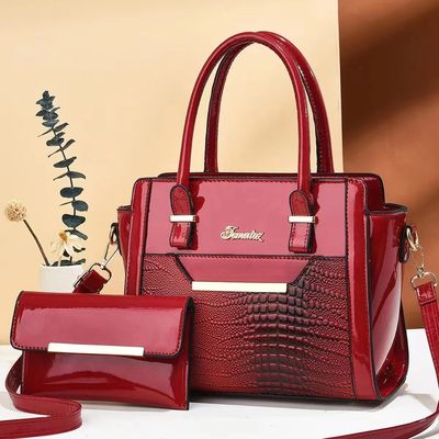 Wintersaison Großkapazität Handtaschen Set für Frauen in Alligator Muster PU Leder