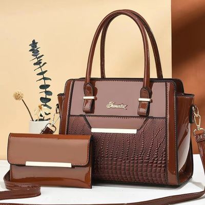 Wintersaison Großkapazität Handtaschen Set für Frauen in Alligator Muster PU Leder