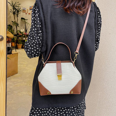 GHJ-26 Mode PU Einzel Handtaschen mit Schloss für Frauen Schulter Tasche