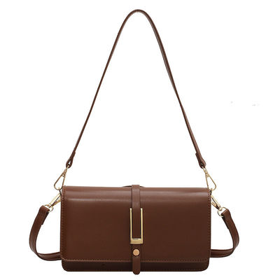 PU-Leder-Schultertasche für Frauen Modische Kleidung Stil Zwei Gurte Wasserdicht