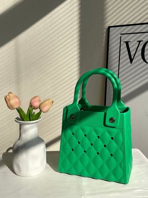 Fashion Style EVA Gummi Silikon Handtote für Frauen Sommer Lady Strandtasche in Schwarz