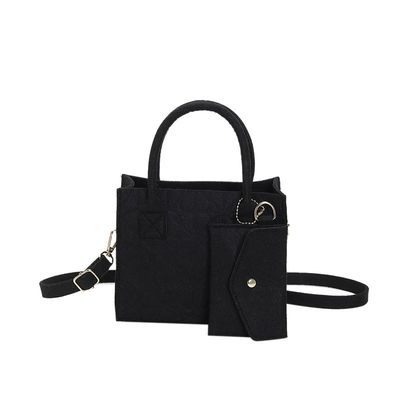 Vintage-Felt-Schultertasche für stilvolle Damen aus leichtem Material