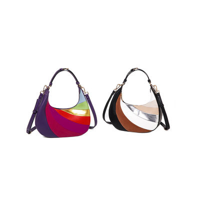 Lange Streifen Modetrends Neueste elegante Damen Schultertaschen mit Schloss Dekoration