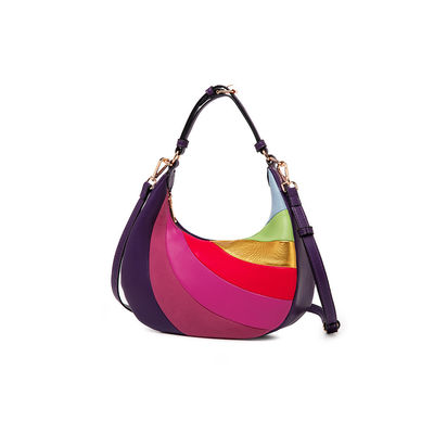 Lange Streifen Modetrends Neueste elegante Damen Schultertaschen mit Schloss Dekoration