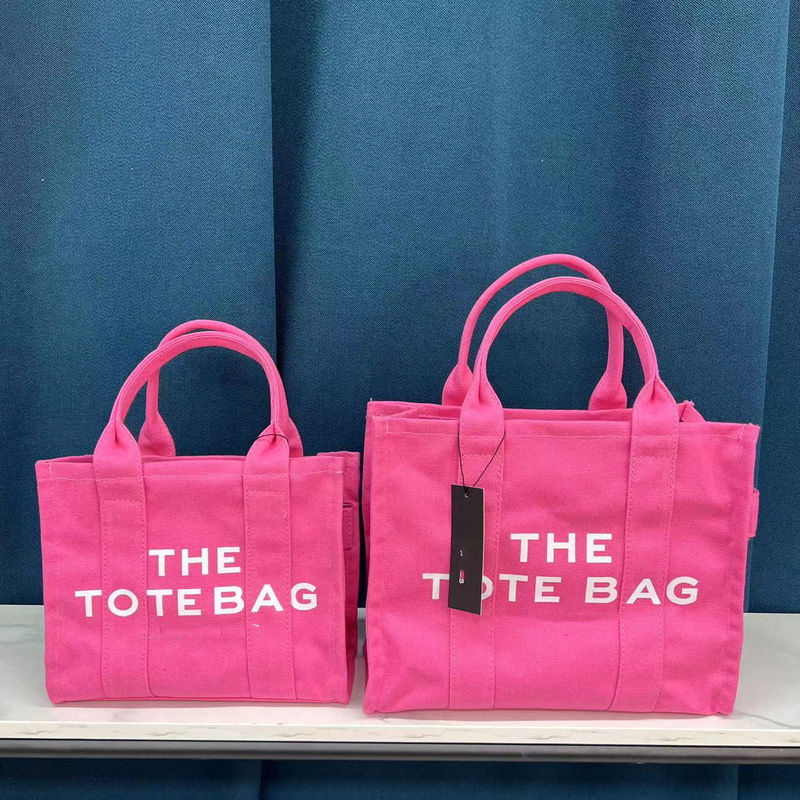 Offene Schließung Große Kapazität Luxus Schulter Leinwand Messenger Handtaschen Tote Tasche für Frauen in 11 Farben
