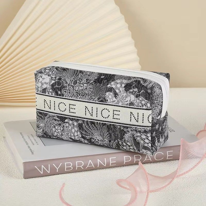 Werkzeuge Aufbewahrung Öko-Börste Make-up-Tasche Brief gedruckte Tasche De Make-up für Frauen Taschen