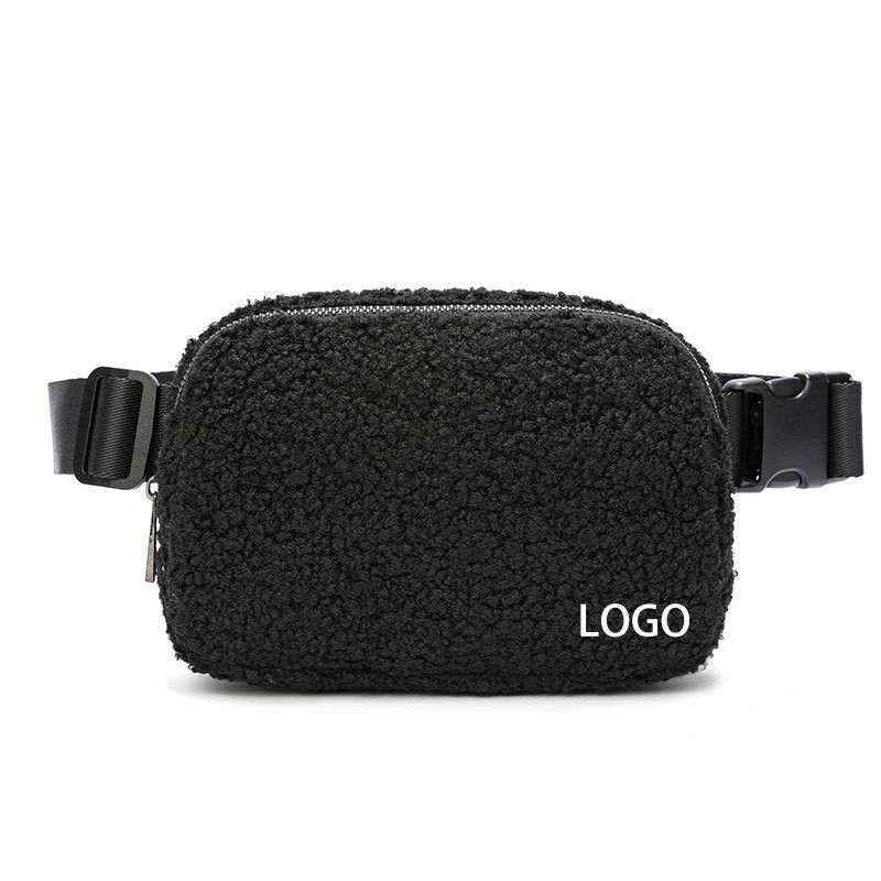 Luxus-Plüsch-Kreuzkörper Fanny-Pack Taschen Modische Handtasche Briefmuster