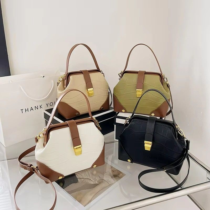 GHJ-26 Mode PU Einzel Handtaschen mit Schloss für Frauen Schulter Tasche